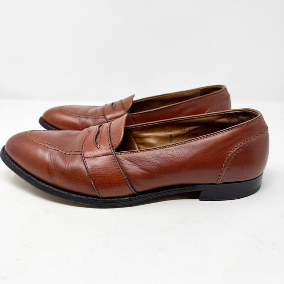 Alden 6849 Brown Full Strap Penny Loafers Men 11.5 B/D Made USA main image 10